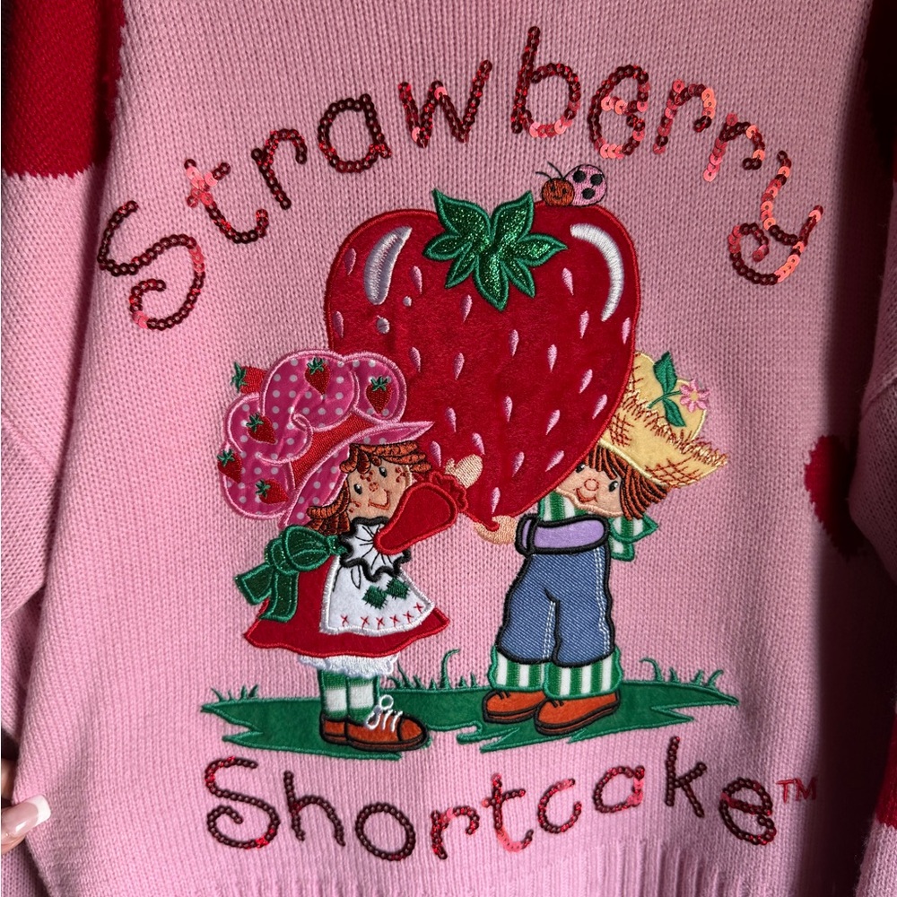 BNWT Strawberry Shortcake and Huckleberry Pie Sweater - Picture 3 of 9